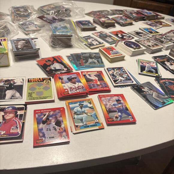 Lot Of Baseball Cards Vintage 80’s 90’s 00’s Topps Upper Deck Estate 10 Lbs - Picture 4 of 8